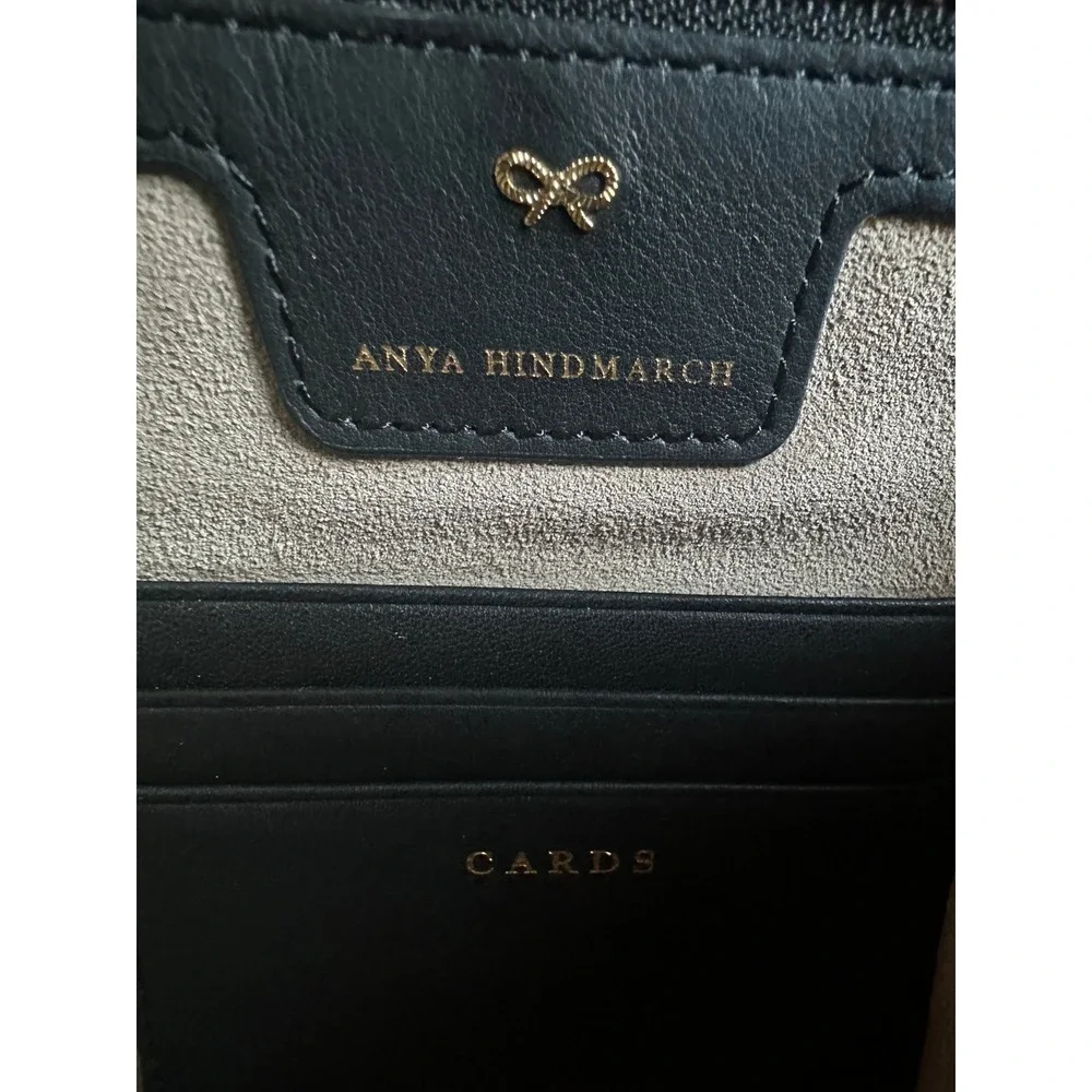 Anya Hindmarch Georgiana All Over Wink Sticker Clutch Bag with Tassel